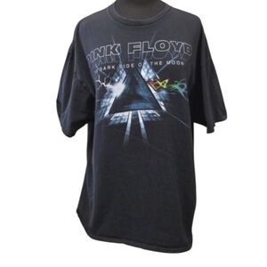Liquid Blue XXL Pink Floyd Black Short Sleeve Tee Iconic Dark Side Of The Moon
